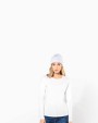 KARIBAN Damen Langarm-T-Shirt mit Rundhalsausschnitt T-Shirt personalisierbar