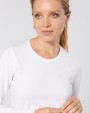 T-shirt KARIBAN Dames-t-shirt ronde hals lange mouwen voor bedrukking &amp; borduring
