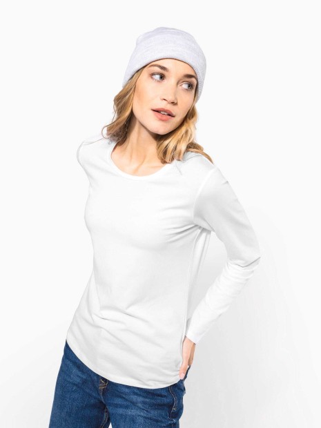T-Shirts à personnaliser KARIBAN T-shirt col rond manches longues femme 