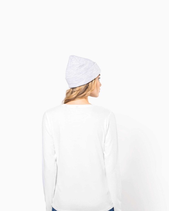 KARIBAN Damen Langarm-T-Shirt mit Rundhalsausschnitt T-Shirt personalisierbar