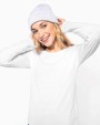 KARIBAN Damen Langarm-T-Shirt mit Rundhalsausschnitt T-Shirt personalisierbar