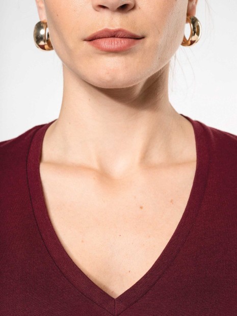 T-Shirts à personnaliser KARIBAN T-shirt BIO150 IC col V femme 