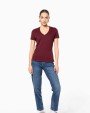 KARIBAN Damen-T-Shirt BIO150 IC mit V-Ausschnitt T-Shirt personalisierbar