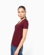 KARIBAN Damen-T-Shirt BIO150 IC mit V-Ausschnitt T-Shirt personalisierbar