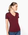 T-shirt personnalisable KARIBAN T-shirt BIO150 IC col V femme
