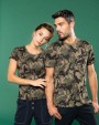 T-shirt personnalisable KARIBAN T-shirt camo manches courtes femme