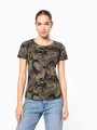 T-Shirts à personnaliser KARIBAN T-shirt camo manches courtes femme 