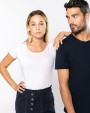 T-shirt KARIBAN Bio T-shirt kraag met onafgewerkte rand korte mouwen voor bedrukking &amp; borduring