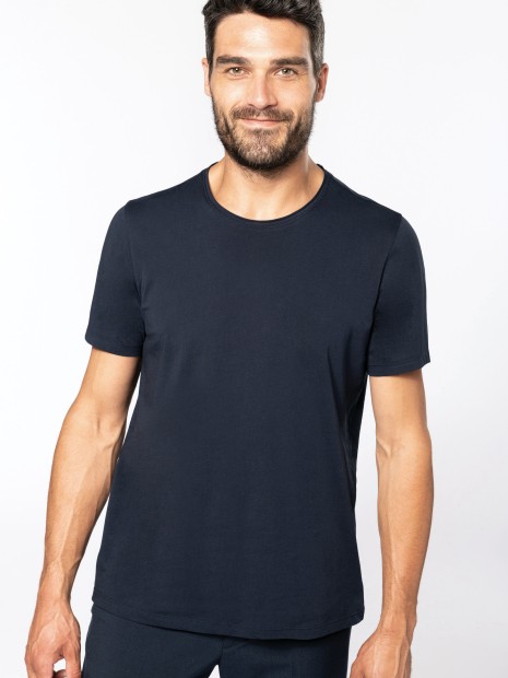 T-Shirts à personnaliser KARIBAN T-shirt Bio col à bords francs manches courtes homme 