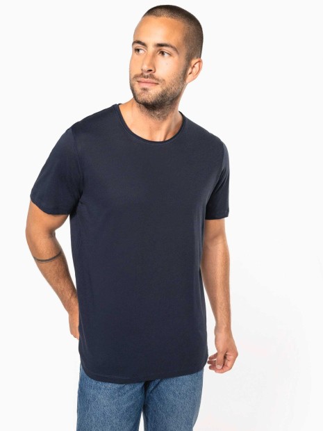 T-Shirts à personnaliser KARIBAN T-shirt Bio col à bords francs manches courtes homme 