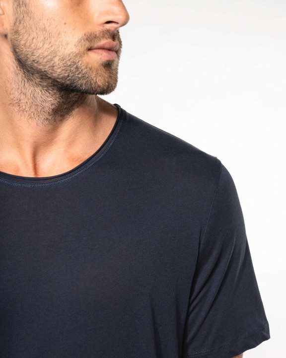 T-shirt personnalisable KARIBAN T-shirt Bio col à bords francs manches courtes homme
