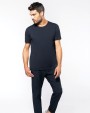 T-shirt KARIBAN Bio T-shirt kraag met onafgewerkte rand korte mouwen voor bedrukking &amp; borduring