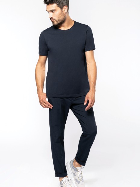 T-Shirts à personnaliser KARIBAN T-shirt Bio col à bords francs manches courtes homme 