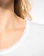 KARIBAN Bio-T-Shirt für Damen mit kurzen Ärmeln und ungesäumtem Halsausschnitt T-Shirt personalisierbar
