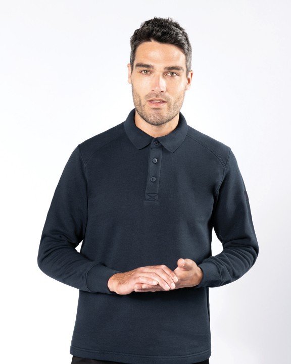 WK. DESIGNED TO WORK Sweatshirt mit Polokragen Sweatshirt personalisierbar