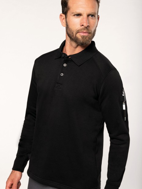 Sweat-shirts à personnaliser WK. DESIGNED TO WORK Sweat-shirt col polo homme 