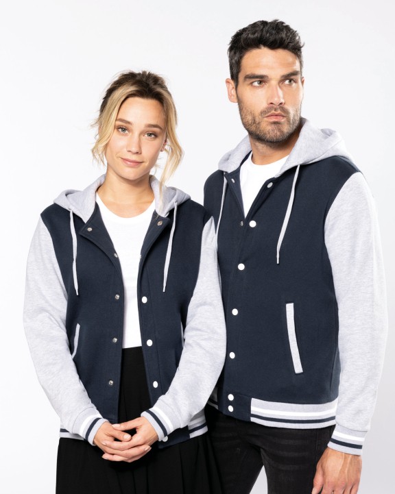 Veste personnalisable KARIBAN Blouson Teddy à capuche Unisexe