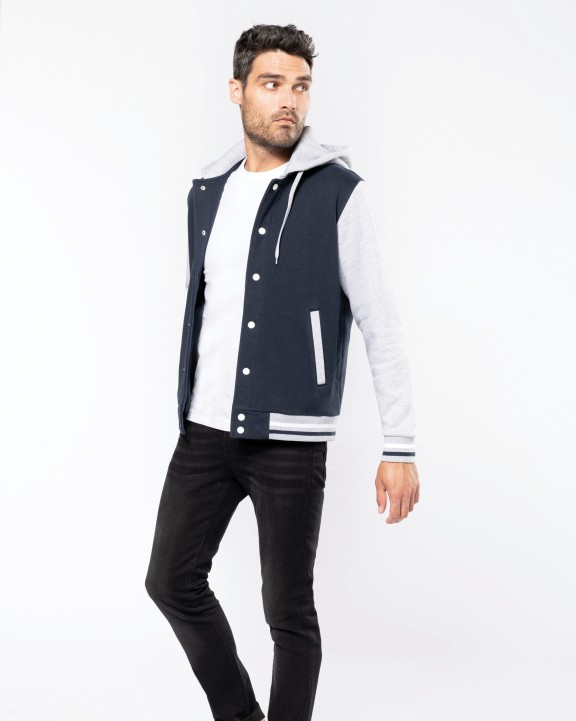 Veste personnalisable KARIBAN Blouson Teddy à capuche Unisexe
