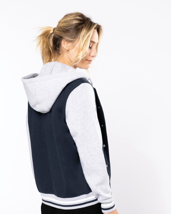 Veste personnalisable KARIBAN Blouson Teddy à capuche Unisexe