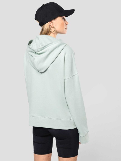 Sweat-shirts à personnaliser KARIBAN Sweat-shirt capuche Bio femme 