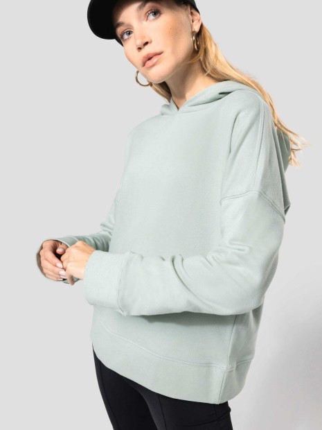 Sweat-shirts à personnaliser KARIBAN Sweat-shirt capuche Bio femme 