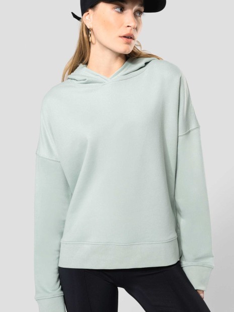 Sweat-shirts à personnaliser KARIBAN Sweat-shirt capuche Bio femme 