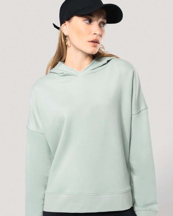 Sweater KARIBAN Bio lounge damessweater met capuchon voor bedrukking &amp; borduring
