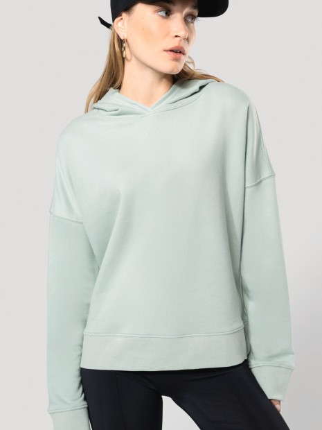 Sweat-shirts à personnaliser KARIBAN Sweat-shirt capuche Bio femme 
