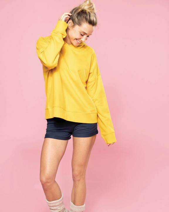 Sweater KARIBAN Bio lounge damessweater met capuchon voor bedrukking &amp; borduring
