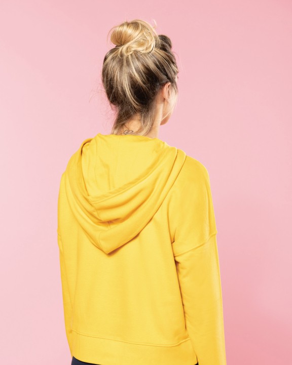 Sweater KARIBAN Bio lounge damessweater met capuchon voor bedrukking &amp; borduring