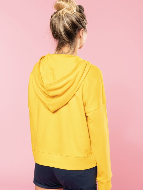 Sweat-shirts à personnaliser KARIBAN Sweat-shirt capuche Bio femme 