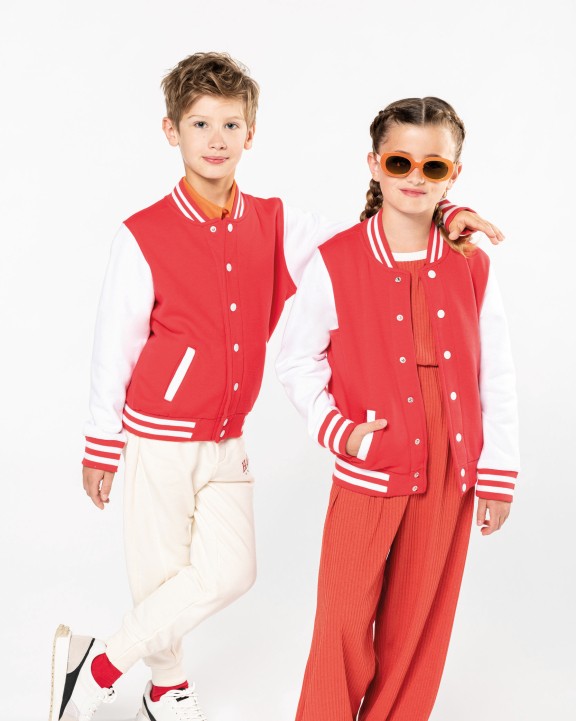 Veste personnalisable KARIBAN Blouson molleton teddy enfant