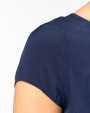 T-shirt KARIBAN Damesblouse in crêpe met korte mouwen voor bedrukking &amp; borduring