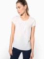 T-Shirts à personnaliser KARIBAN Blouse crêpe manches courtes femme 