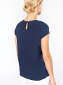 T-Shirts à personnaliser KARIBAN Blouse crêpe manches courtes femme 
