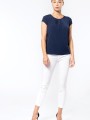 T-Shirts à personnaliser KARIBAN Blouse crêpe manches courtes femme 