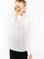 T-Shirts à personnaliser KARIBAN Blouse crêpe manches longues femme 