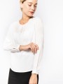 T-Shirts à personnaliser KARIBAN Blouse crêpe manches longues femme 