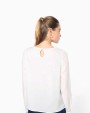 T-shirt personnalisable KARIBAN Blouse crêpe manches longues femme