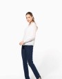 T-shirt personnalisable KARIBAN Blouse crêpe manches longues femme