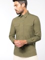Chemises à personnaliser KARIBAN Chemise safari manches longues homme 