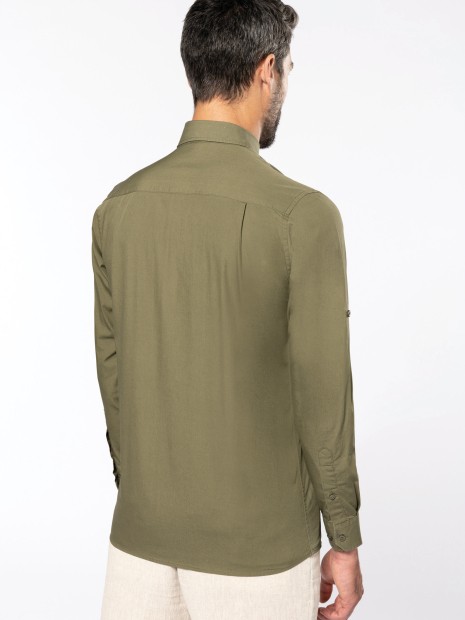 Chemises à personnaliser KARIBAN Chemise safari manches longues homme 