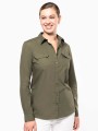 Chemises à personnaliser KARIBAN Chemise safari manches longues femme 