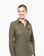Chemise personnalisable KARIBAN Chemise safari manches longues femme