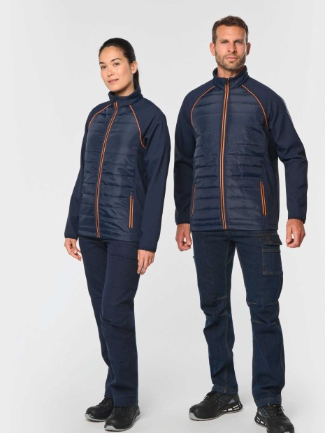 Vestes à personnaliser WK. DESIGNED TO WORK Veste Day To Day bi-matière unisexe 