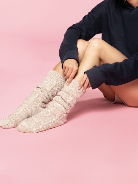 Sous-Vêtements à personnaliser KARIBAN Chaussettes lounge doublées sherpa 