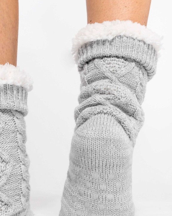 KARIBAN Lounge-Socke mit Sherpafutter Unterwäsche personalisierbar