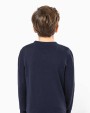 KARIBAN Kinder-Pullover mit V-Ausschnitt Pullover personalisierbar
