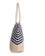 KIMOOD Jute-Shoppingtasche im marinen Stil Tasche personalisierbar