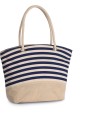 KIMOOD Jute-Shoppingtasche im marinen Stil Tasche personalisierbar
